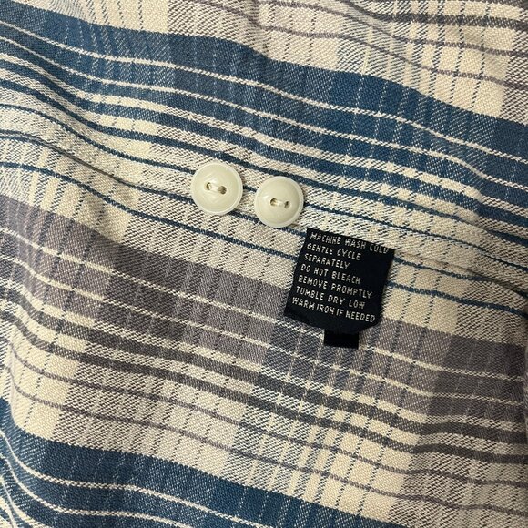 RRL & CO / RALPH LAUREN PLAID LIGHTWEIGHT FLANNEL SHIRT - SMALL - Picture 5 of 5